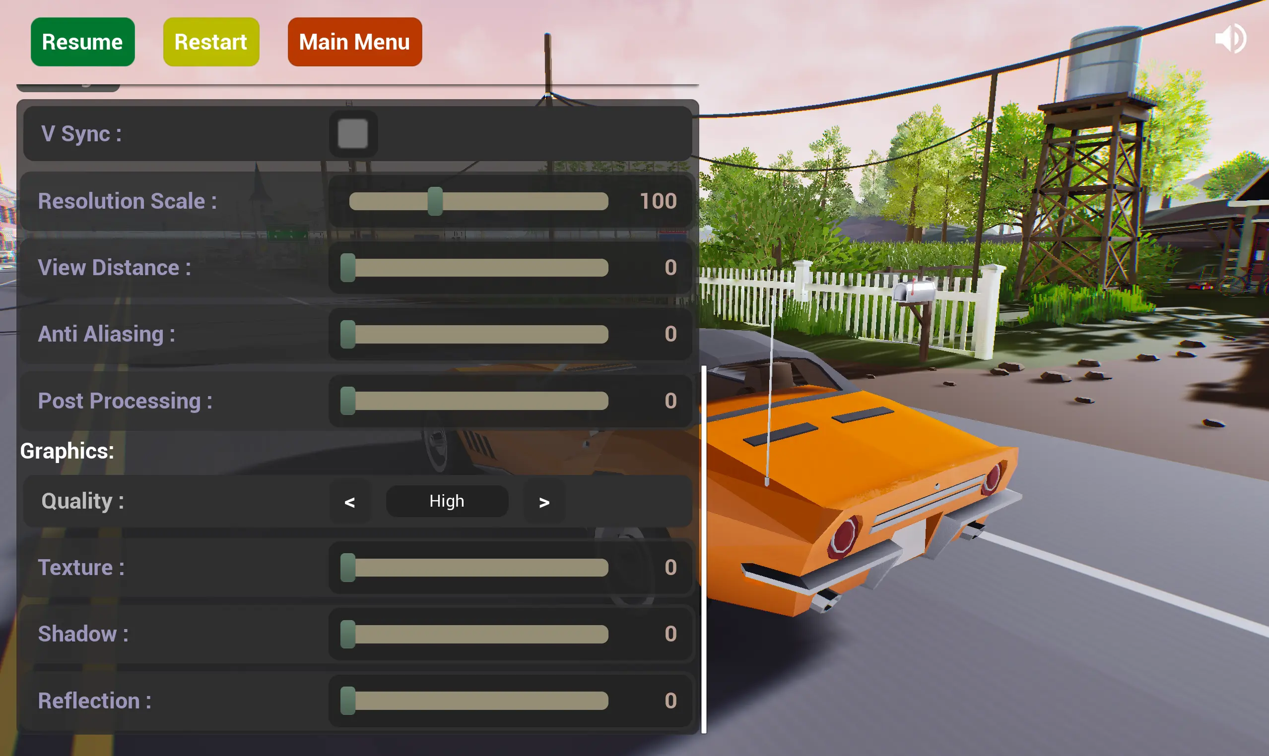 GearUP graphics settings