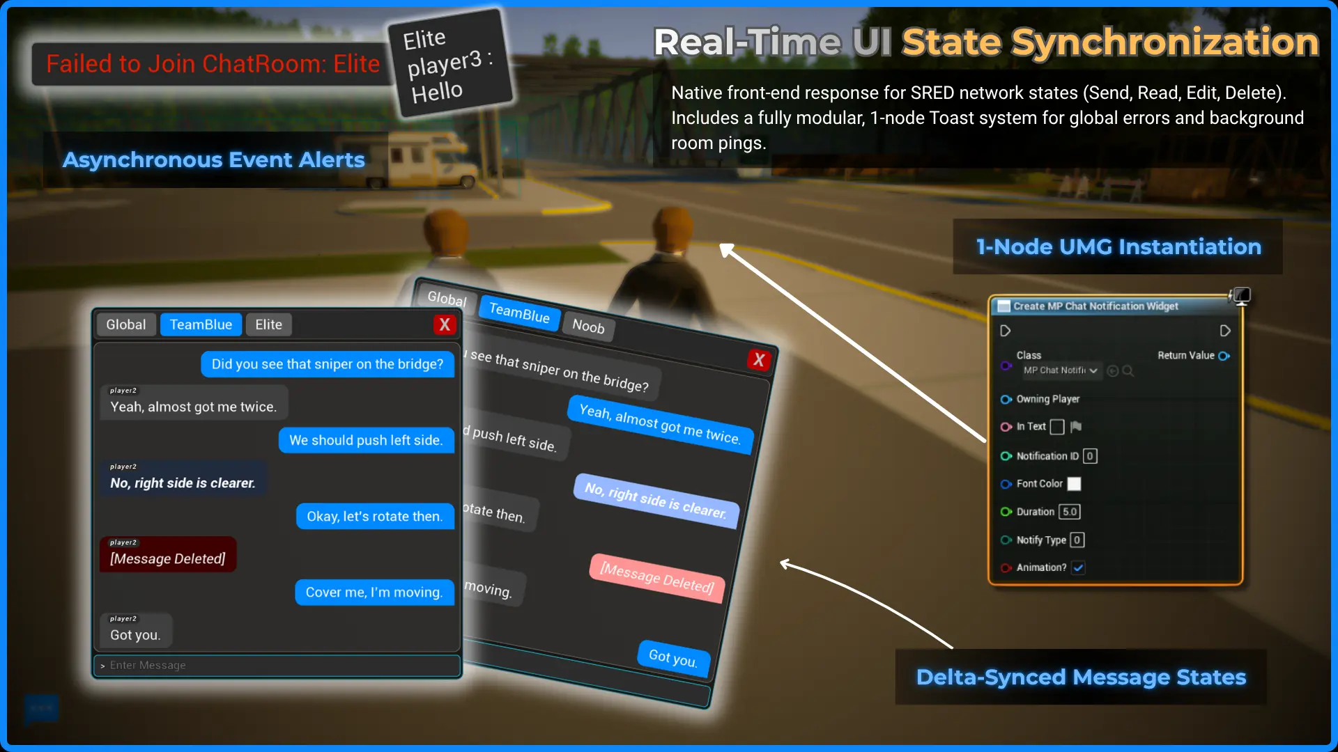 MP_ChatSystem Dynamic UI and State Handling